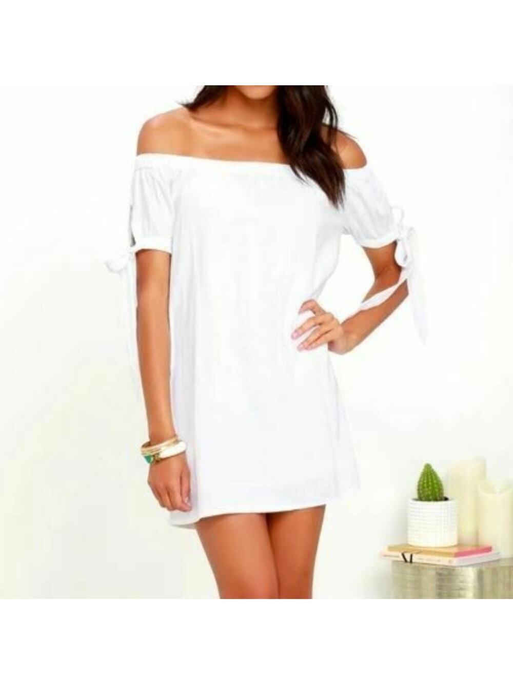 NWT Lulu's Al Fresco Evenings Off the Shoulder Dress
